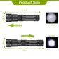 Tactical LED Flashlight Zoomable Rechargeable Search Light Torch 50000LM with 5Modes SOS Night Light For Night Walking Adventures