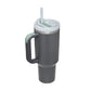 1200ml Stainless Steel Mug Coffee Cup Thermal Travel Car Auto Mugs T hermos 40 Oz Tumbler with Handle Straw Cup Drinkware New In