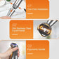 KOIOS 1100W Immersion Hand Blender, Stainless Steel Stick Blender with 12-Speed & Turbo Mode, 5-in-1 Handheld Blender with 600ml Mixing Beaker with Lid, 500ml Chopper, Whisk, Milk Frother, B PA-F ree