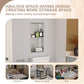 Brushed Stainless Steel Wall Shower  Niche , Double Recessed Shower Shelf for Bathroom