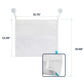 Juego de 2 organizadores de juguetes de baño de gran tamaño de 36 x 50 cm y 40 x 50 cm, bolsas de malla para juguetes de bañera de bebé, 4 ventosas fuertes, soporte para carrito de ducha de baño multiusos para niños pequeños