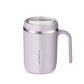1pc Stainless Steel Cups With Lid; 16 Oz 304 Stainless Steel Tumblers Durable Coffee Mug With Splash Proof Sliding Lid; Drink With Lid Open; Plastic Housing And Lid; Straw Not Included