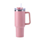 30OZ Straw Coffee Insulation Cup With Handle Portable Car Stainless Steel Water Bottle LargeCapacity Travel B PA F ree Thermal Mug