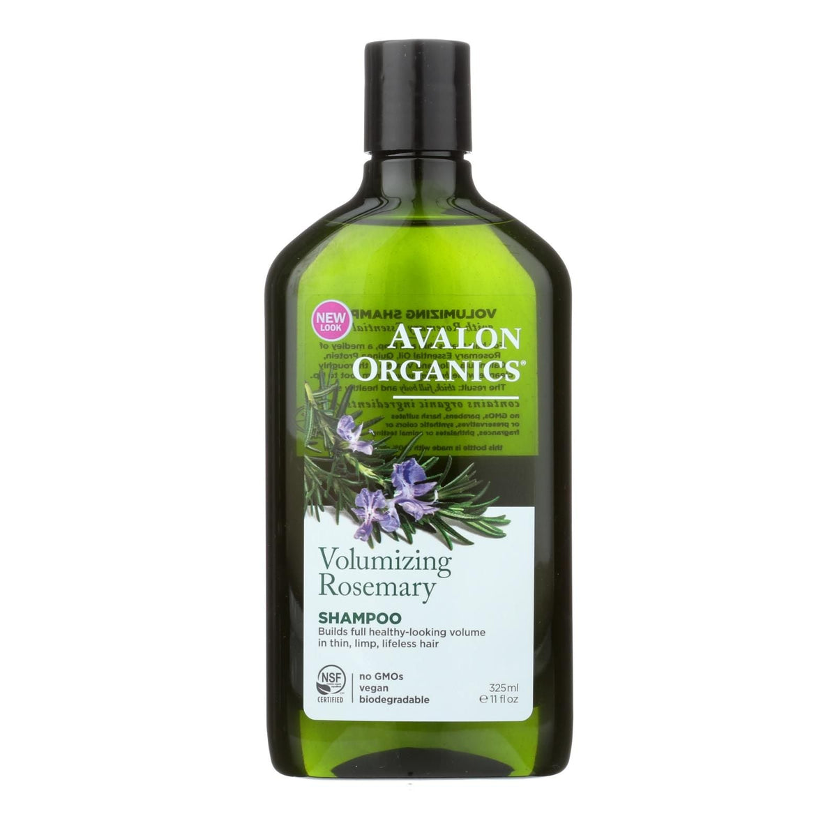 Avalon Organics Champú Voluminizador Romero - 11 Fl Oz