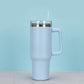 1200ml Stainless Steel Mug Coffee Cup Thermal Travel Car Auto Mugs T hermos 40 Oz Tumbler with Handle Straw Cup Drinkware New In