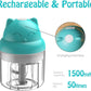 1pc 250ml/8.45oz Mini Electric Food Chopper Food Processor For Onion Chili Herb Garlic Small Cordless Veggie Fruit Blender