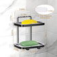 Soap Dish Soap Bar Holder Square Soap Rack Wall Mounted S Bar Shower Bathroom Self with 2 Hooks