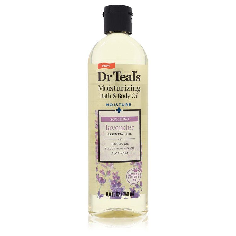 Dr Teal's Aceite de Baño Calma y Sueño con Lavanda de Dr Teal's Aceite Corporal de Sal de Epsom Pura Calma y Sueño con Lavanda