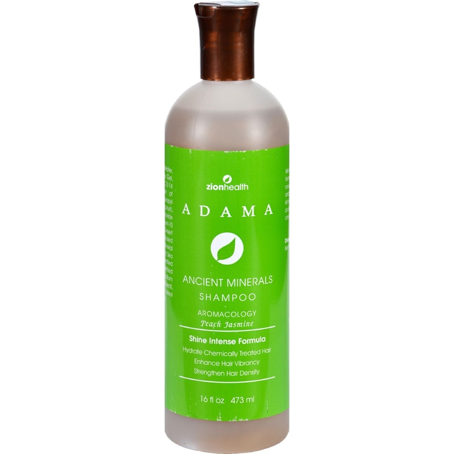 Zion Health Adama Champú de minerales arcillosos Melocotón Jazmín - 16 oz líq.