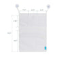Juego de 2 organizadores de juguetes de baño de gran tamaño de 36 x 50 cm y 40 x 50 cm, bolsas de malla para juguetes de bañera de bebé, 4 ventosas fuertes, soporte para carrito de ducha de baño multiusos para niños pequeños
