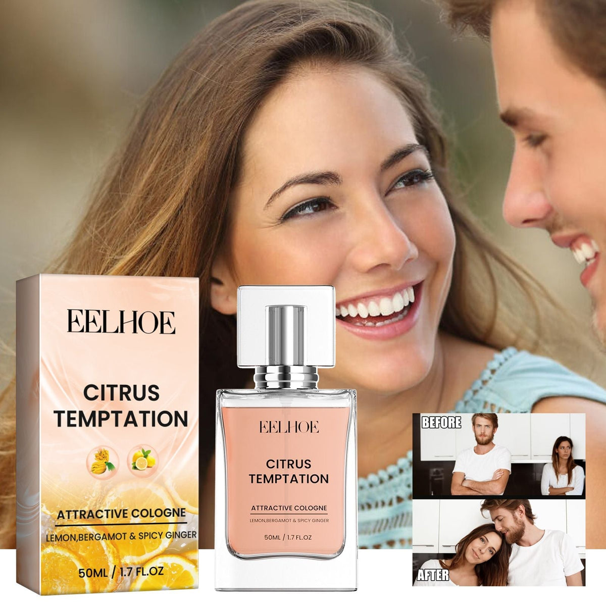 EELHOE Perfume para mujer (cítrico) Fragancia de larga duración para citas en pareja Fragancia natural y fresca para llevar contigo