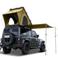 Explorer Plus Tienda de Techo Rígida con Toldo Lateral, Salida de Aire Acondicionado con Soporte, Portaequipajes y Cortina de Lluvia de Malla Reemplazable, Tienda para Caja de Camioneta para Camping, Tienda de Techo para SUV con Apertura Automática