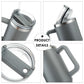 30OZ Straw Coffee Insulation Cup With Handle Portable Car Stainless Steel Water Bottle LargeCapacity Travel B PA F ree Thermal Mug