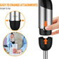 Immersion Blender Handheld, 1100W 5-in-1 Multi-Purpose Hand Blender, 12-Speed Stick Blender, 600ml Beaker, 500ml Chopper, Egg Whisk, Milk Frother, Black