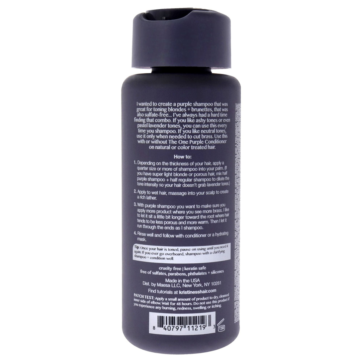El champú One Purple de Kristin Ess para unisex - Champú de 10 oz