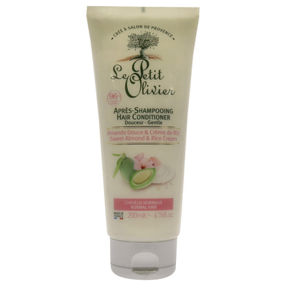 Acondicionador Suavizante - Almendra Dulce y Arroz de Le Petit Olivier para Mujer - 6.76 Acondicionador