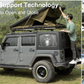 Explorer Plus Tienda de Techo Rígida con Toldo Lateral, Salida de Aire Acondicionado con Soporte, Portaequipajes y Cortina de Lluvia de Malla Reemplazable, Tienda para Caja de Camioneta para Camping, Tienda de Techo para SUV con Apertura Automática