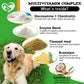 Pastillas masticables para la prevención de pulgas y garrapatas para perros, tratamiento oral de pulgas Revolution para mascotas y multivitamínico complejo, masticables naturales de defensa contra plagas, tabletas pequeñas de 10 oz.