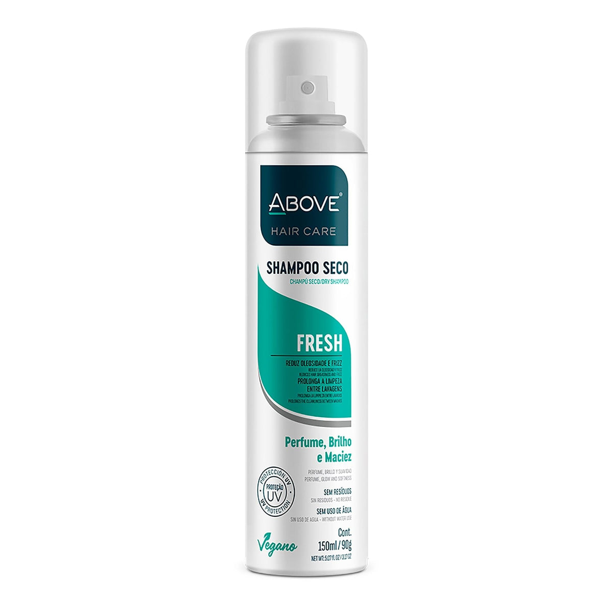 ABOVE Fresh - Champú en seco - Absorbe el exceso de grasa entre lavados - Aporta suavidad y brillo a tu cabello - No deja residuos - Previene los malos olores con notas florales y cítricas - 89,9 g