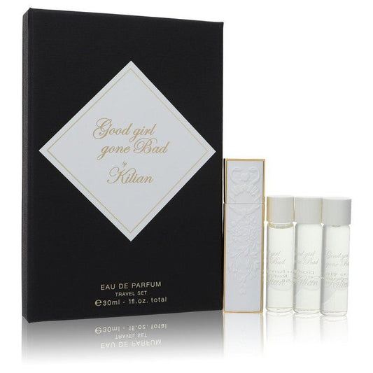 Good Girl Gone Bad de Kilian 4 x 0.25 oz Spray de Viaje incluye 1 Spray de Viaje Blanco con 4 Recambios