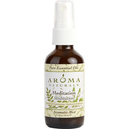 MEDITATION AROMATHERAPY por Mediation Aromatherapy ROCÍO AROMÁTICO EN SPRAY 2 OZ. COMBINA LOS ACEITES ESENCIALES DE PACHULÍ E INCIENSO PARA CREAR UNA ATMÓSFERA CÁLIDA Y CONFORTABLE.