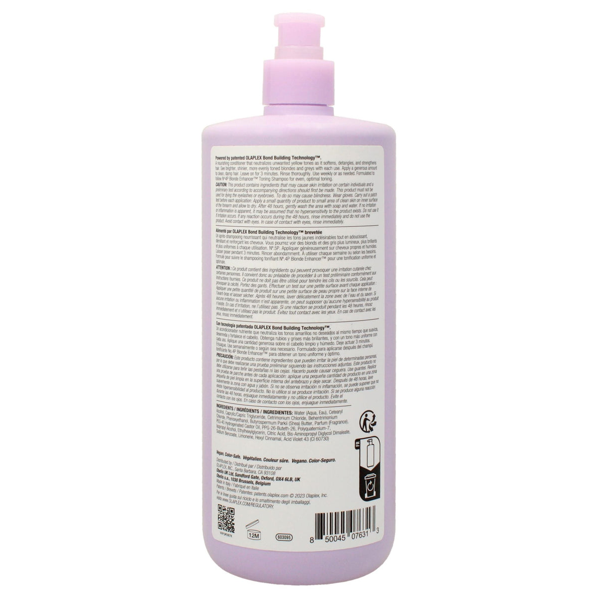 Acondicionador Tonificante No 5P Blonde Enhancer de Olaplex para Unisex - Acondicionador de 33.81 oz