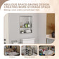 Brushed Stainless Steel Wall Shower  Niche , Double Recessed Shower Shelf for Bathroom