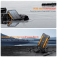 Power Bank Wireless Charger 20000mAh Fast Charging Power Bank for All Mobile Devices, Solar Portable Charger with Dual Flashlights, Carabiner