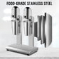 VEVOR Milkshake Maker, Double-Head Milkshake Machine, 560W Milkshake Mixer, Malt Maker with 800ml Cups (Stainless Steel/PC), 2-Speed Electric Milk Shake Machine, 36000RPM Drink Mixer, Stainless Steel