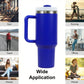 40oz V2 large capacity tumbler,  With Handle And Straw Lid, Insulated Reusable Stainless Steel Water Bottles Travel Mug Coffee Cup car cup water cup For Men Women Outdoor Camping Driving, gift