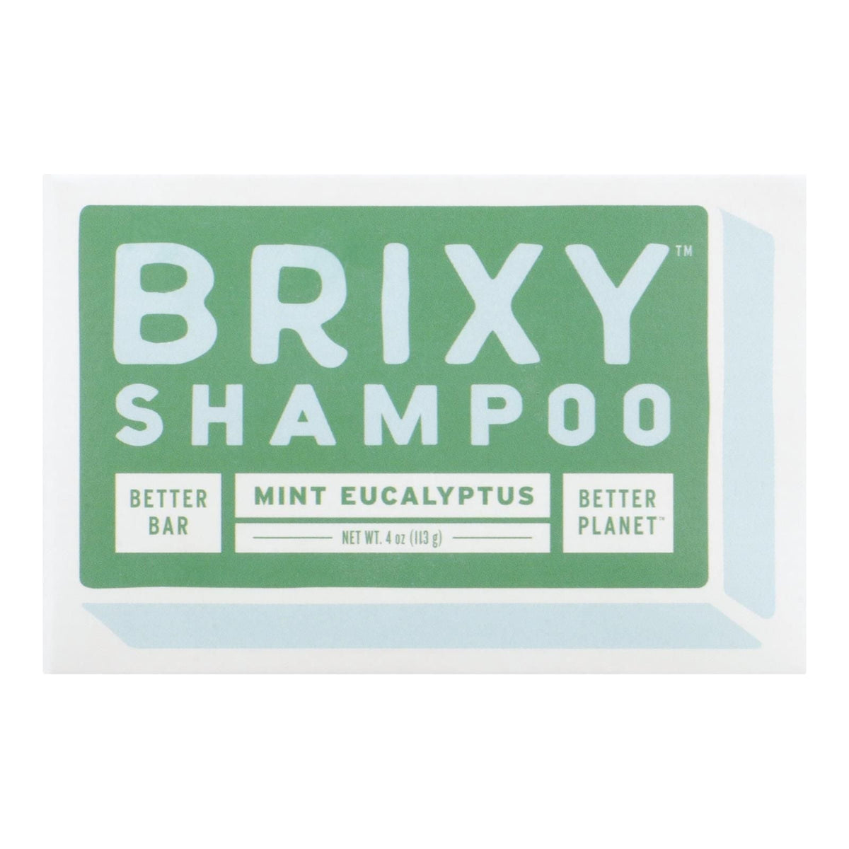 Brixy - Champú en Barra Menta Eucalipto - 1 Unidad - 4 Oz