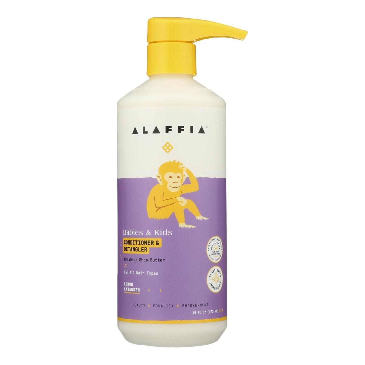 Alaffia - Acondicionador y Desenredante para Niños Lm Lavanda - 1 Unidad - 16 Oz Fl