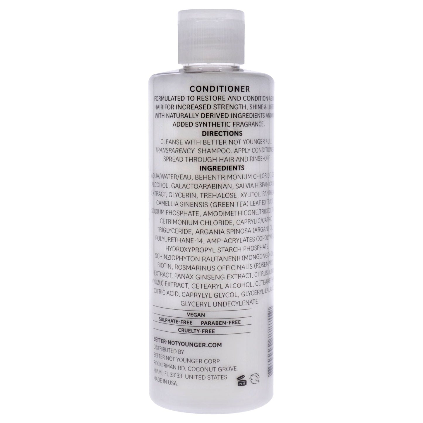 Acondicionador Full Transparency de Better Not Younger para Unisex - Acondicionador de 250 ml