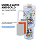 1pc 40oz Water Bottles,5D Little Turtle Series Tumbler,Large Capacity Stainless Steel Tumbler Insulation Cup With Lid And Straw For Women,Camping,Driving,skiing,Thermocoolers.Best Gift