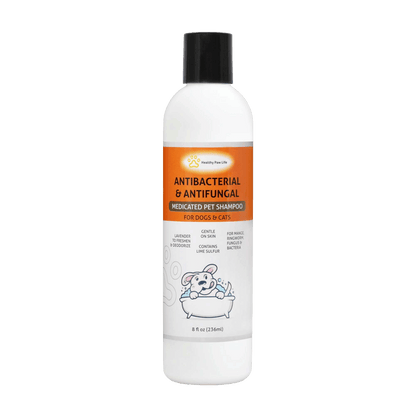 Champú de azufre de cal para mascotas - Solución veterinaria y para el cuidado de mascotas para la piel con picazón y seca - Seguro para perros; gatos; cachorros; gatitos; caballos