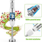 Hand Blender, 5 in 1 Multi-Purpose Immersion Blender set, 1100 watts 12 Adjustable Speed Stick Blender, 600ml Beaker, 500ml Food Processor Container, Egg Whisk, Milk Frother, White