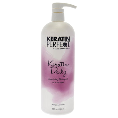 Champú diario de queratina de Keratin Perfect para unisex - Champú de 32 oz