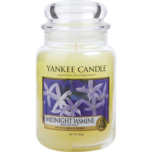 YANKEE CANDLE de Yankee Candle VELA GRANDE DE CRISTAL AROMÁTICA JAZMÍN DE MEDIANOCHE 22 OZ