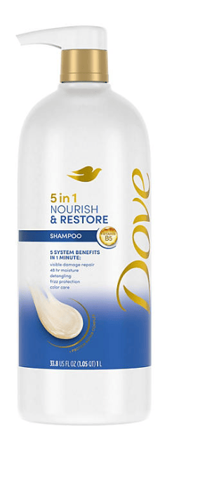 Champú Dove Nutrición y Restauración 5 en 1, 1 L