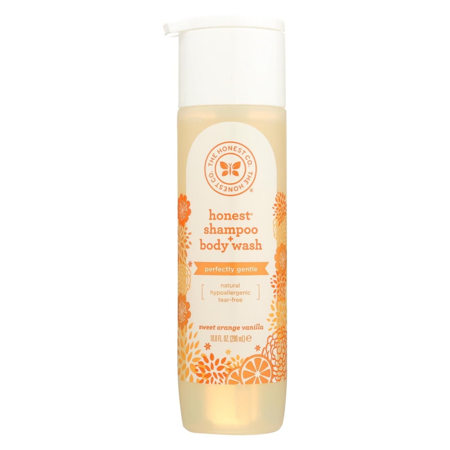 The Honest Company Champú y Gel de Baño - Naranja Dulce Vainilla - 10 Oz Líq.