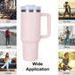 40oz V2 large capacity tumbler,  With Handle And Straw Lid, Insulated Reusable Stainless Steel Water Bottles Travel Mug Coffee Cup car cup water cup For Men Women Outdoor Camping Driving, gift