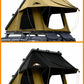 Roll over image to zoom in Adventurer Plus Rooftop Tent Hardshell with Side Awning, Air Conditioner Outlet with Bracket, &Replaceable Rain Flies, Truck Bed Tent for Camping, Pop Up Overland Roof Tents