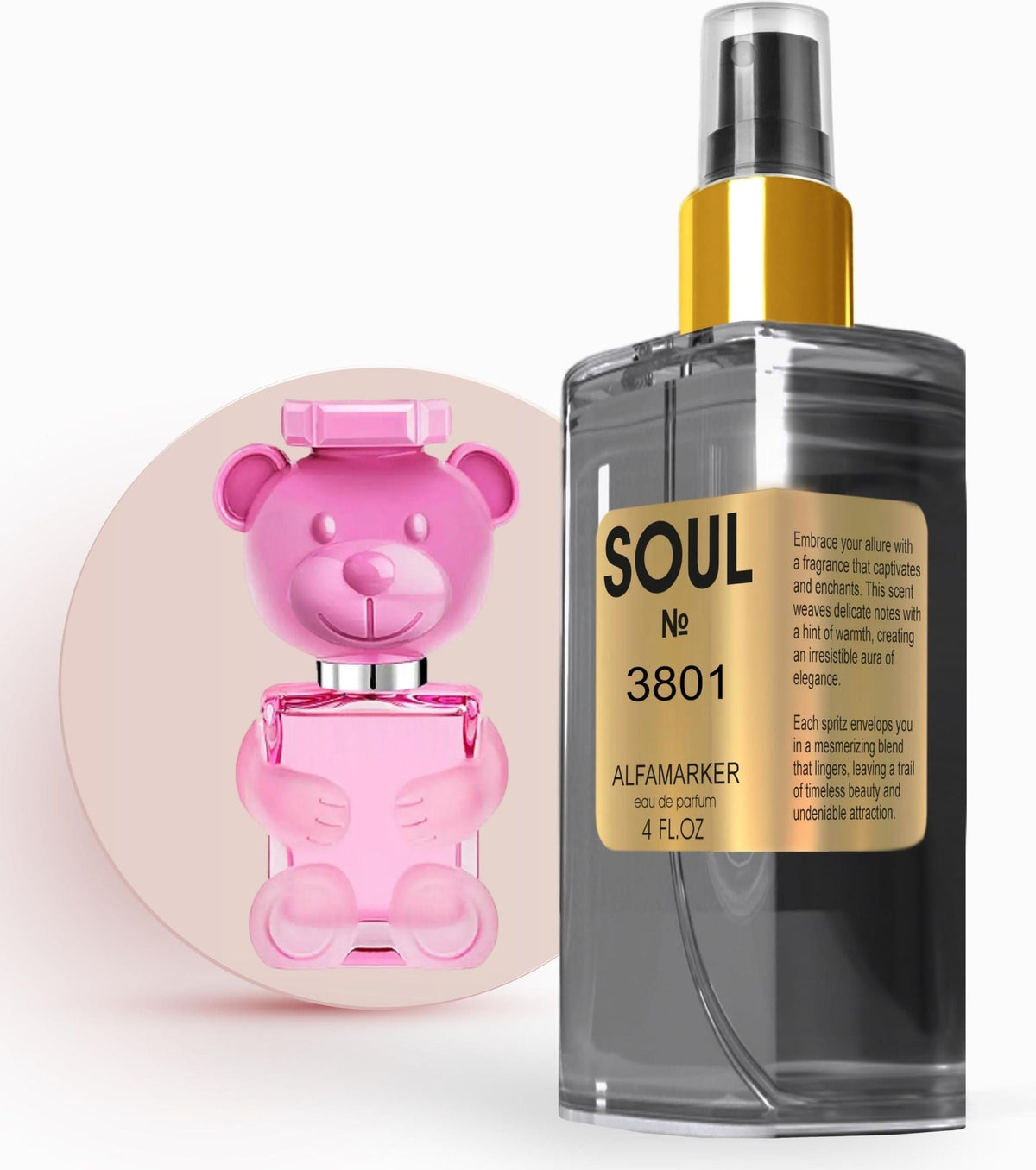 SOUL No. 3801 Impression Bubble Gum Perfume para mujeres Eau de Parfum en spray de 4.0 fl oz 120 ml Fragancia de larga duración