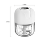 Mini Electric Garlic Chopper, Food Processors Small, Garlic Mincer Crusher Vegetable Chopper, Meat Grinder Masher Kitchen Tool, Portable Blender for Onion, Ginger, Veggie, Spice, Herb, Fruit, Nuts