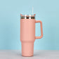 1200ml Stainless Steel Mug Coffee Cup Thermal Travel Car Auto Mugs T hermos 40 Oz Tumbler with Handle Straw Cup Drinkware New In