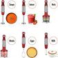 KOIOS 5-in-1 Hand Immersion Blender, 1000W 12 Speed Handheld Blender, Copper Motor Stainless Steel Blade Stick Blender,600ml Mixing Beaker,500ml Food Processor, Whisk, Milk Frother, B PA-F ree, Red