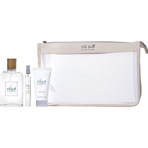 POLO EARTH by Ralph Lauren EAU DE TOILETTE SPRAY 100 ML Y LOCIÓN CORPORAL 50 ML Y MINI SPRAY EAU DE TOILETTE 10 ML Y BOLSO