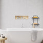 Soap Dish Soap Bar Holder Square Soap Rack Wall Mounted S Bar Shower Bathroom Self with 2 Hooks