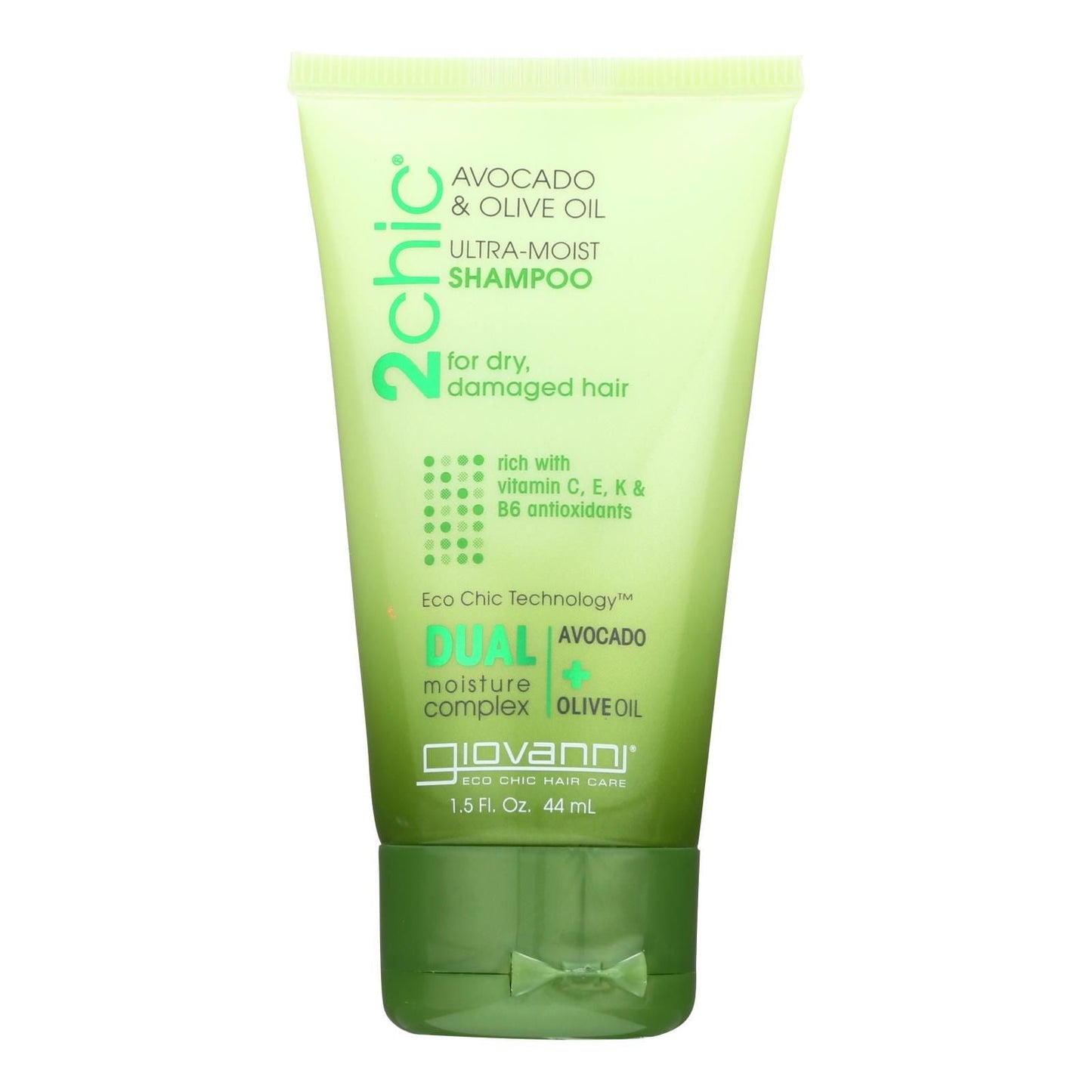 Giovanni Hair Care Products Champú - Champú 2chic Ultra-moist con Aguacate y Aceite de Oliva - Caja de 12 - 1.5 Fl Oz.