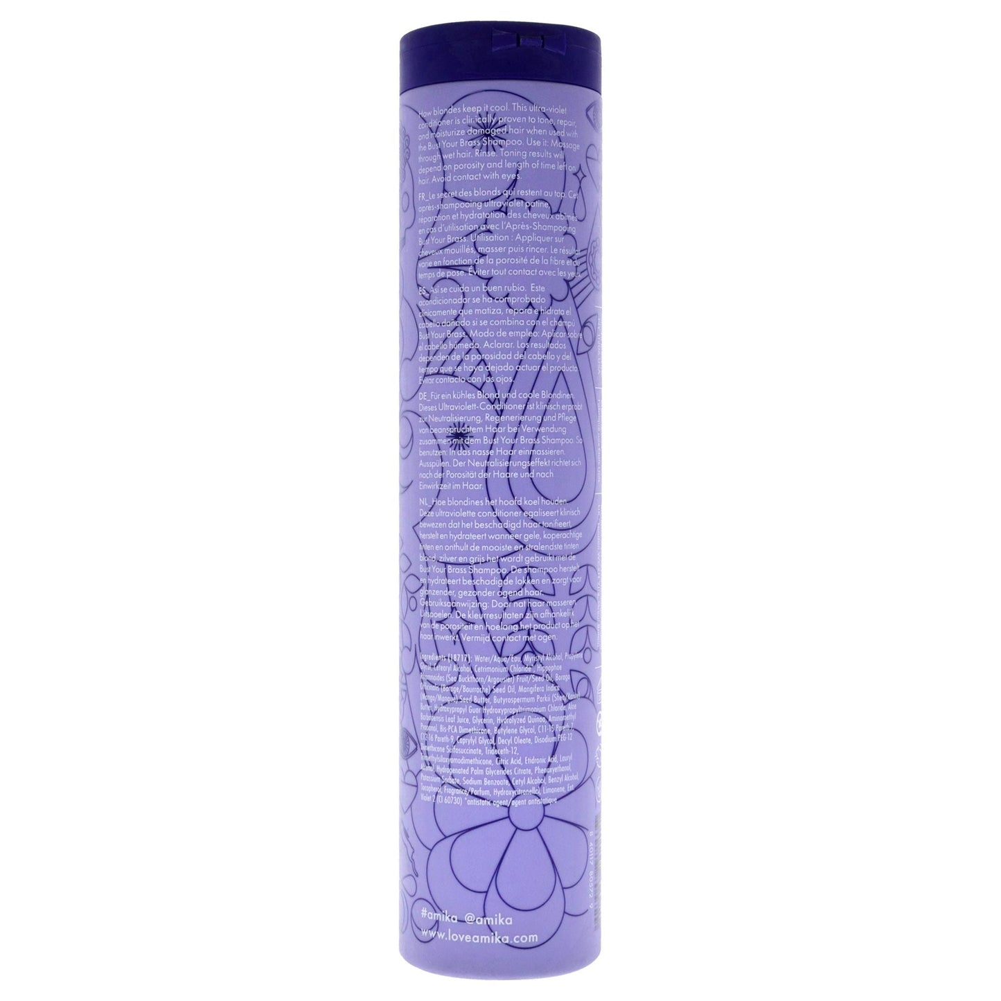 Acondicionador Cool Blonde Bust Your Brass de Amika para Unisex - Acondicionador de 9.2 oz
